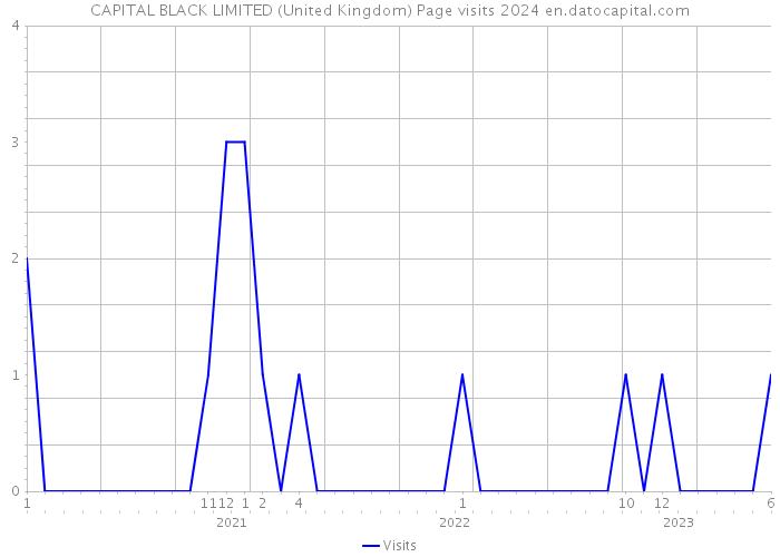 CAPITAL BLACK LIMITED (United Kingdom) Page visits 2024 