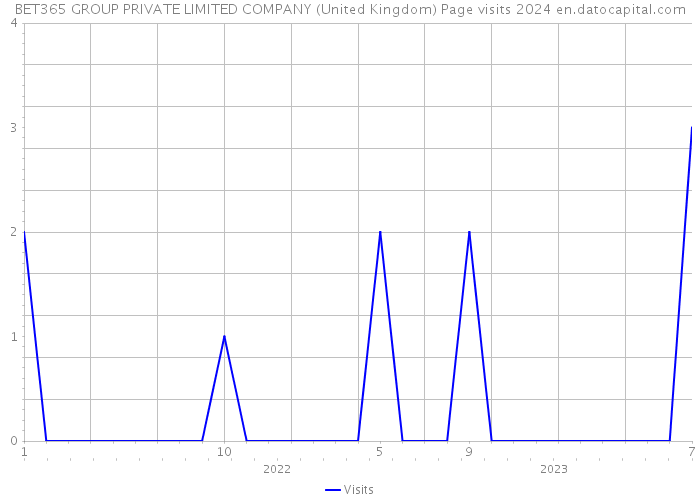 BET365 GROUP PRIVATE LIMITED COMPANY (United Kingdom) Page visits 2024 