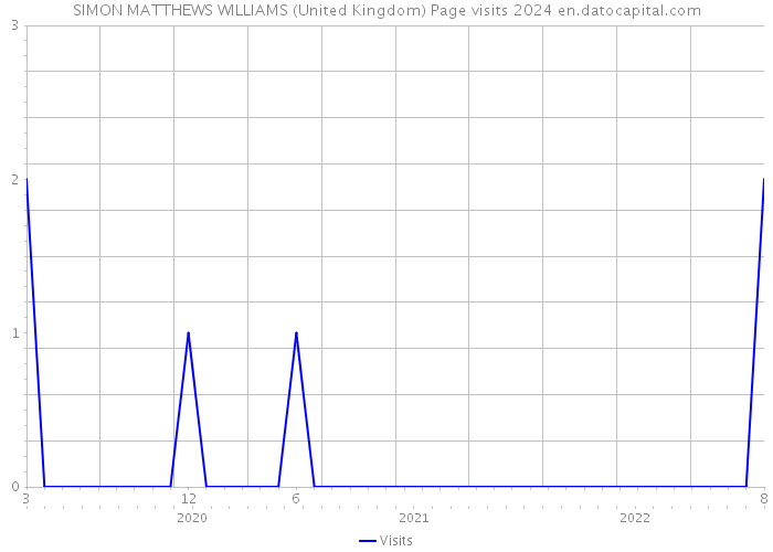 SIMON MATTHEWS WILLIAMS (United Kingdom) Page visits 2024 