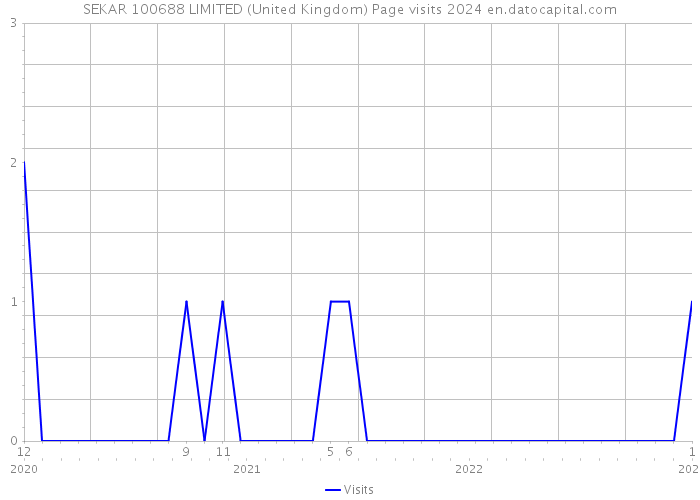 SEKAR 100688 LIMITED (United Kingdom) Page visits 2024 