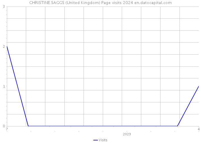CHRISTINE SAGGS (United Kingdom) Page visits 2024 