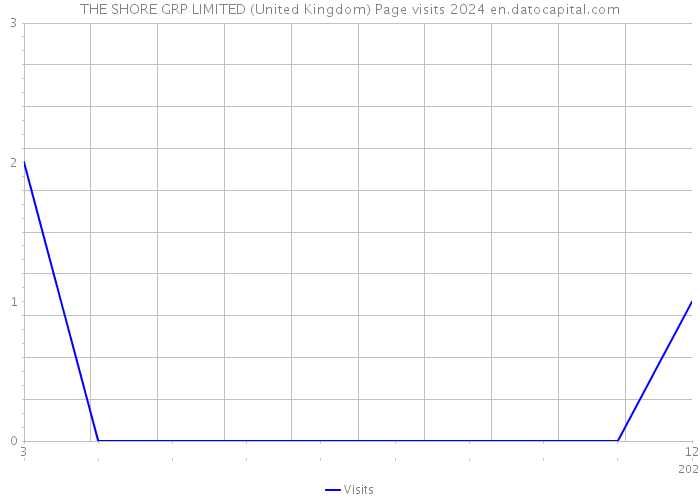 THE SHORE GRP LIMITED (United Kingdom) Page visits 2024 