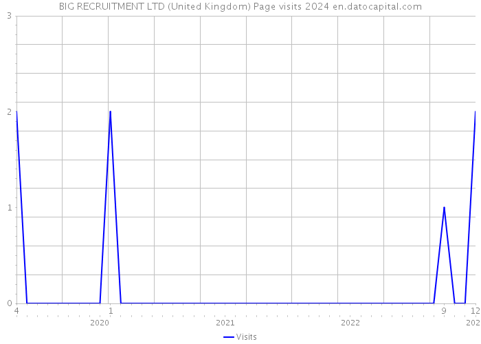 BIG RECRUITMENT LTD (United Kingdom) Page visits 2024 