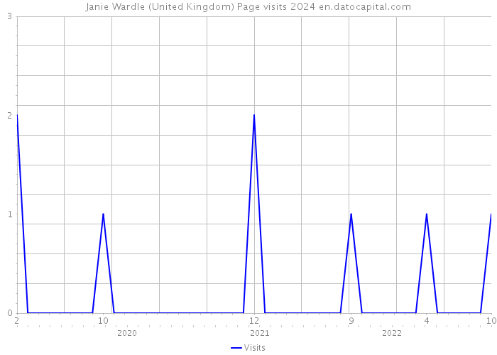 Janie Wardle (United Kingdom) Page visits 2024 