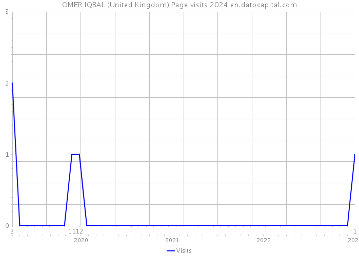 OMER IQBAL (United Kingdom) Page visits 2024 