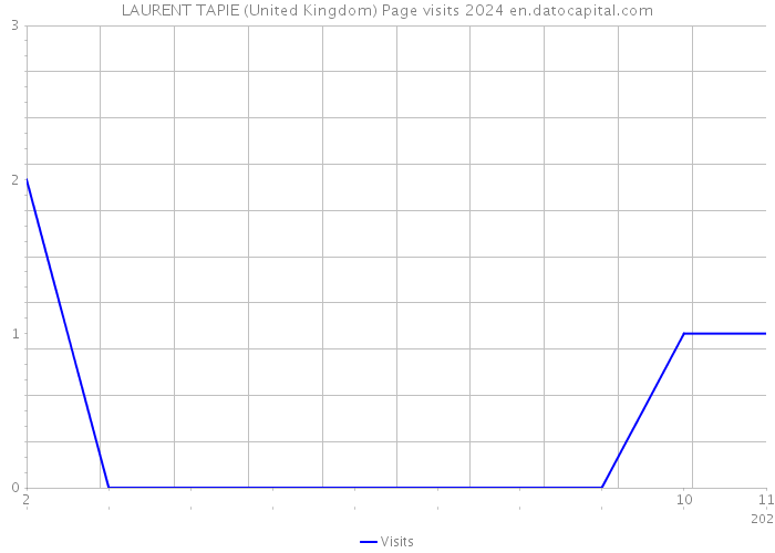 LAURENT TAPIE (United Kingdom) Page visits 2024 