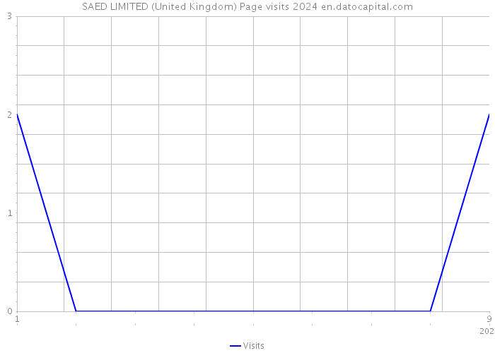 SAED LIMITED (United Kingdom) Page visits 2024 