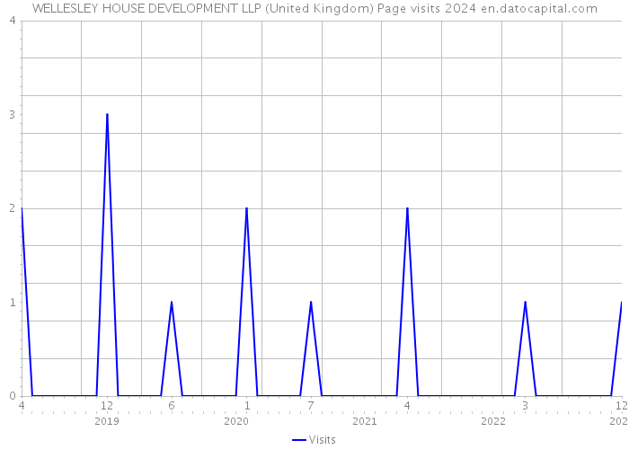 WELLESLEY HOUSE DEVELOPMENT LLP (United Kingdom) Page visits 2024 