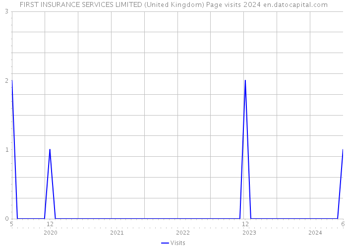 FIRST INSURANCE SERVICES LIMITED (United Kingdom) Page visits 2024 
