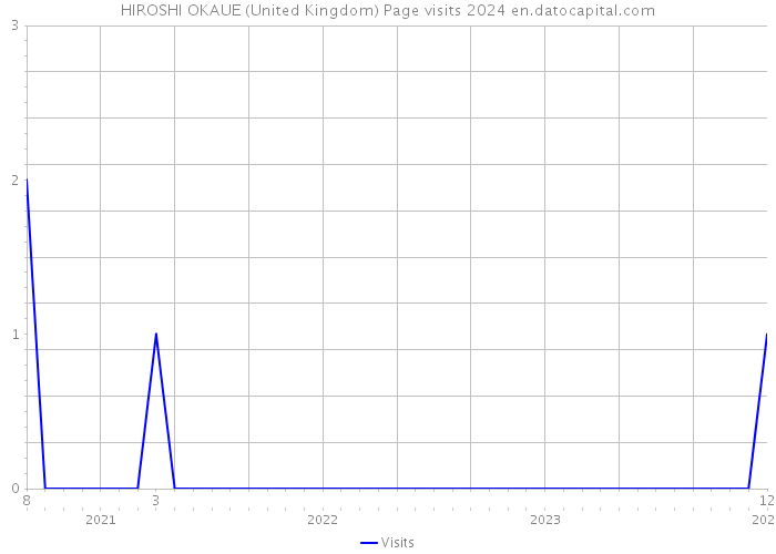 HIROSHI OKAUE (United Kingdom) Page visits 2024 