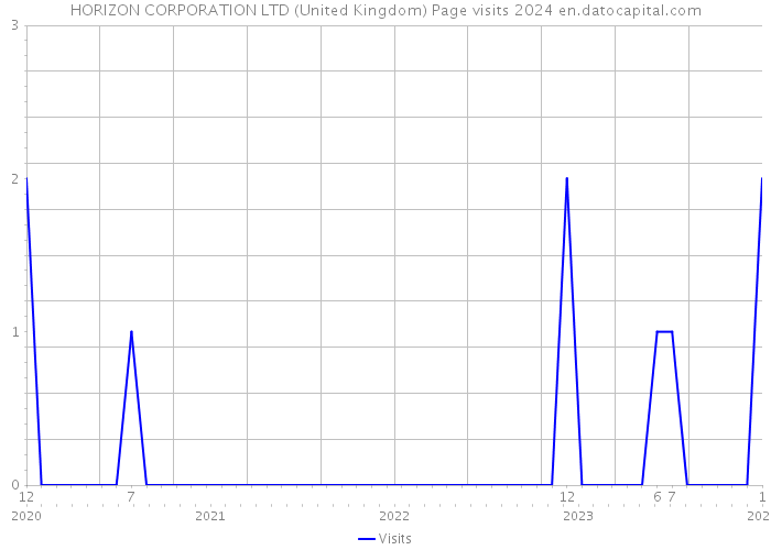 HORIZON CORPORATION LTD (United Kingdom) Page visits 2024 