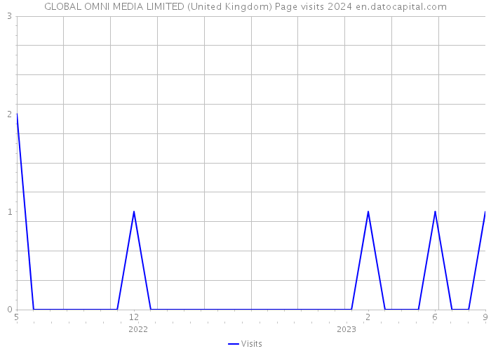 GLOBAL OMNI MEDIA LIMITED (United Kingdom) Page visits 2024 