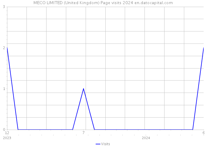 MECO LIMITED (United Kingdom) Page visits 2024 