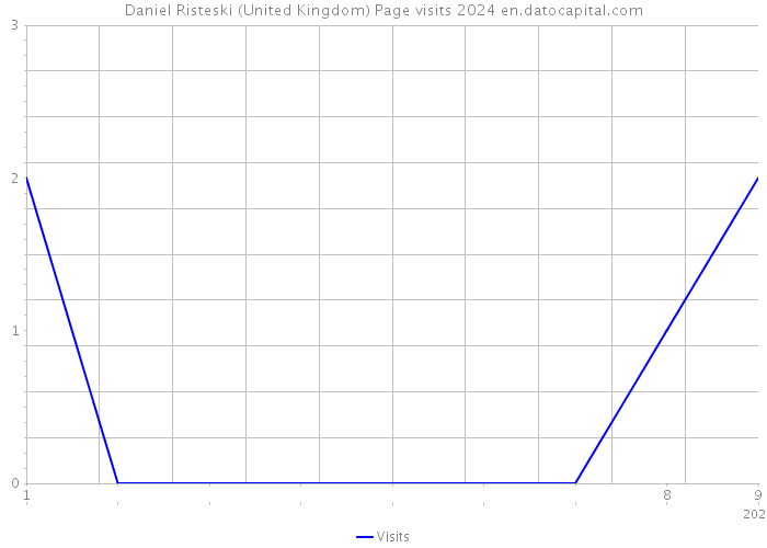 Daniel Risteski (United Kingdom) Page visits 2024 