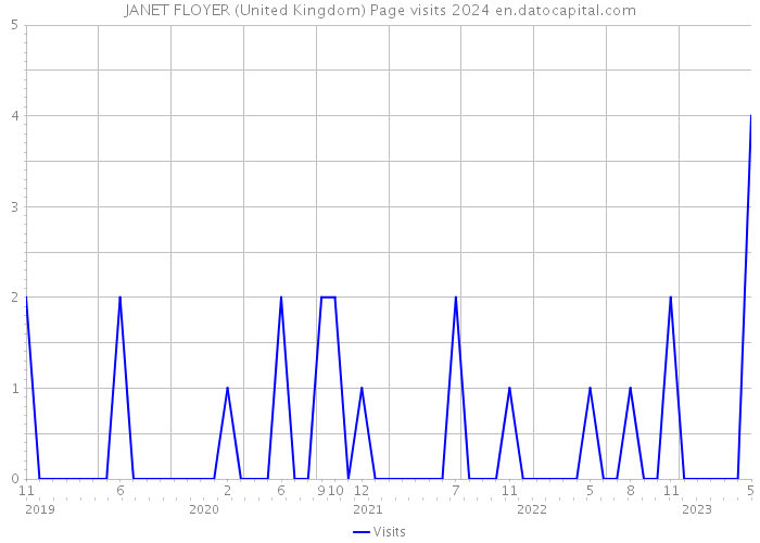 JANET FLOYER (United Kingdom) Page visits 2024 