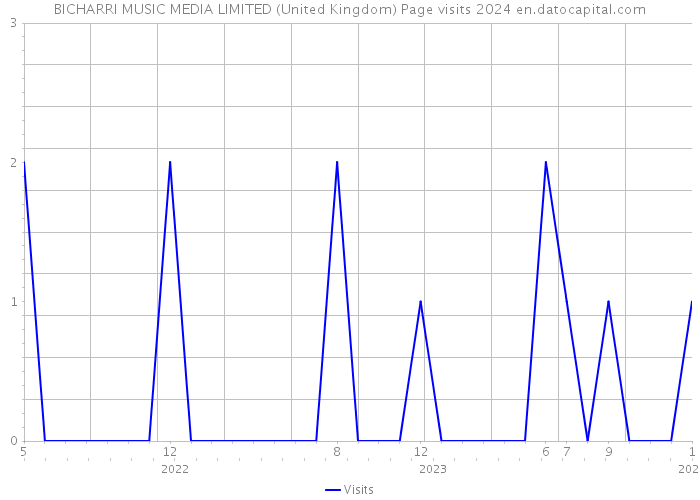 BICHARRI MUSIC MEDIA LIMITED (United Kingdom) Page visits 2024 