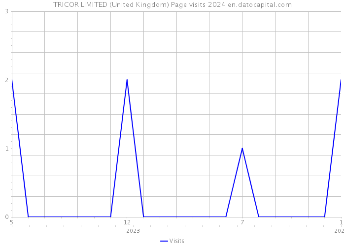 TRICOR LIMITED (United Kingdom) Page visits 2024 