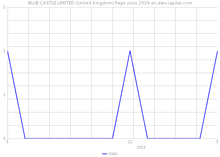 BLUE CASTLE LIMITED (United Kingdom) Page visits 2024 
