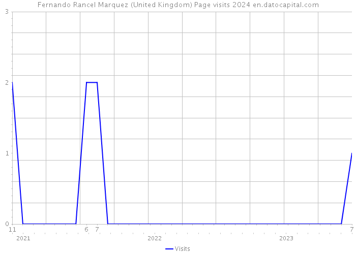 Fernando Rancel Marquez (United Kingdom) Page visits 2024 