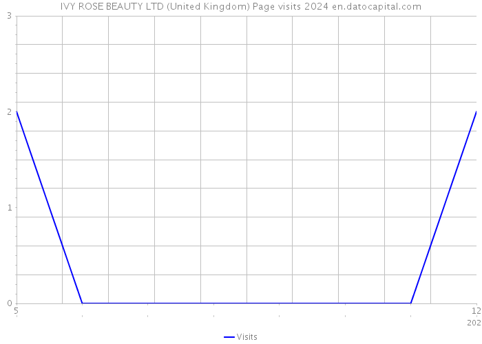 IVY ROSE BEAUTY LTD (United Kingdom) Page visits 2024 