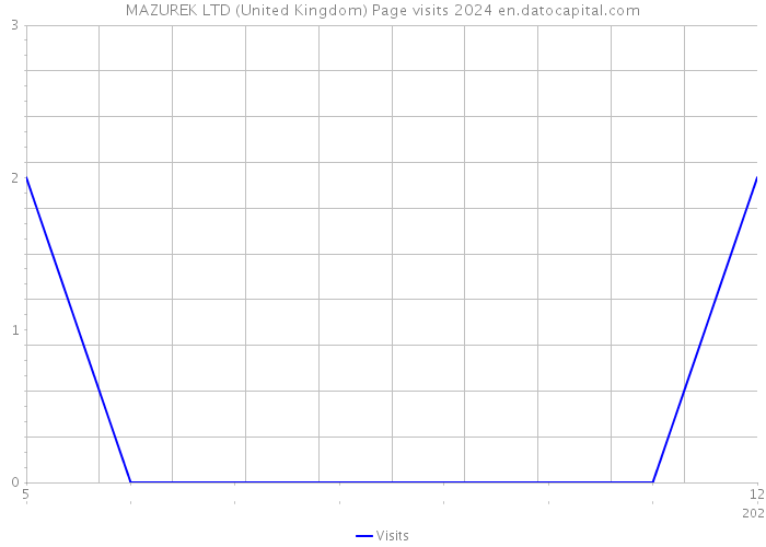 MAZUREK LTD (United Kingdom) Page visits 2024 