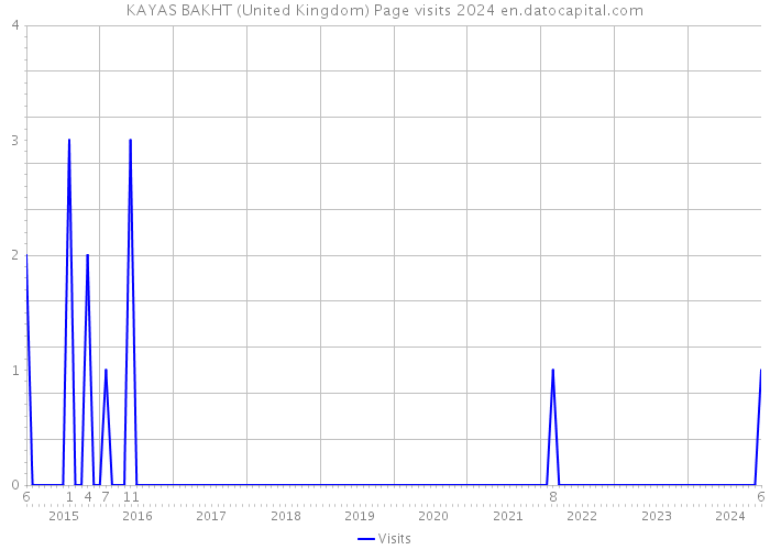 KAYAS BAKHT (United Kingdom) Page visits 2024 