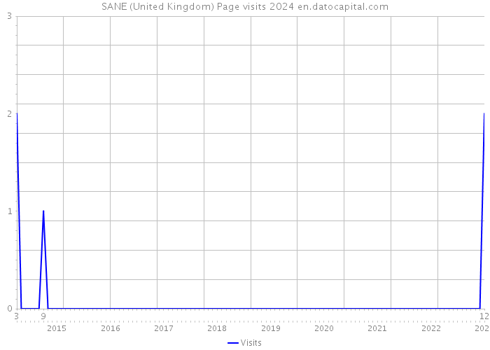 SANE (United Kingdom) Page visits 2024 