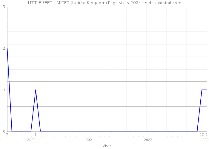 LITTLE FEET LIMITED (United Kingdom) Page visits 2024 