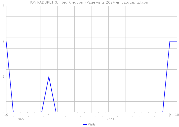 ION PADURET (United Kingdom) Page visits 2024 