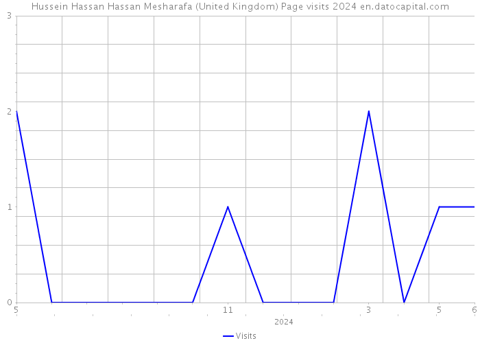 Hussein Hassan Hassan Mesharafa (United Kingdom) Page visits 2024 