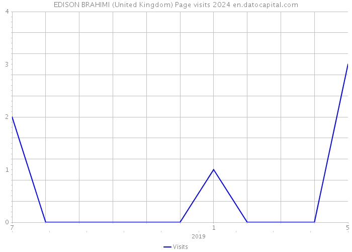 EDISON BRAHIMI (United Kingdom) Page visits 2024 