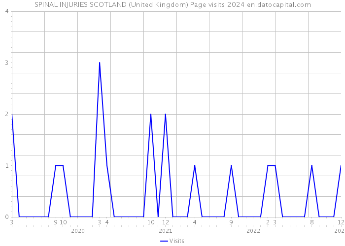 SPINAL INJURIES SCOTLAND (United Kingdom) Page visits 2024 
