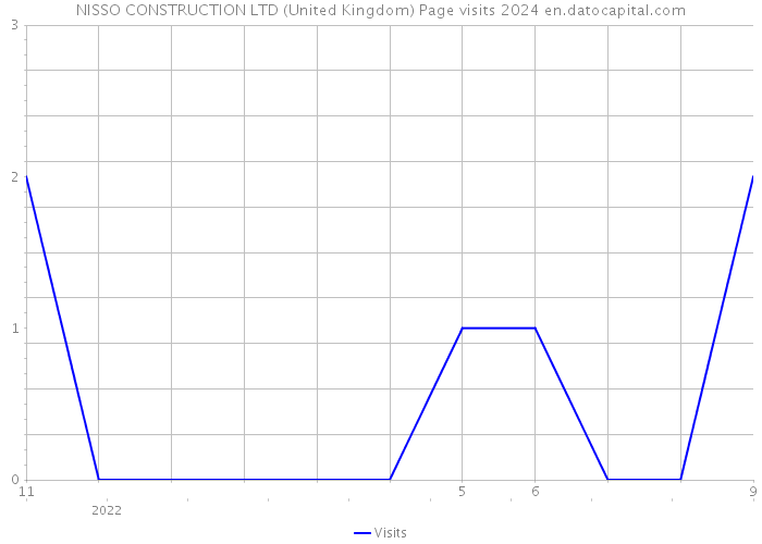 NISSO CONSTRUCTION LTD (United Kingdom) Page visits 2024 