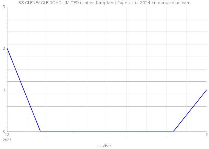 38 GLENEAGLE ROAD LIMITED (United Kingdom) Page visits 2024 