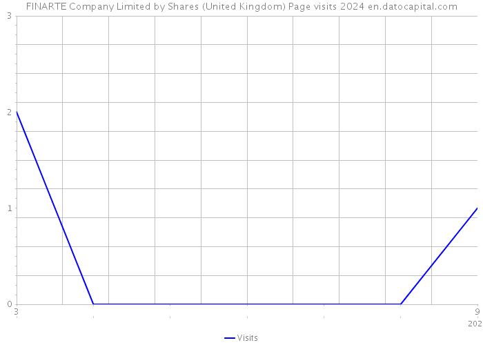 FINARTE Company Limited by Shares (United Kingdom) Page visits 2024 
