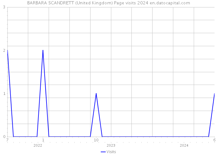 BARBARA SCANDRETT (United Kingdom) Page visits 2024 