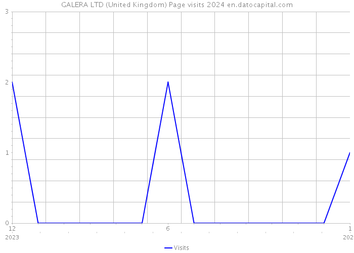 GALERA LTD (United Kingdom) Page visits 2024 