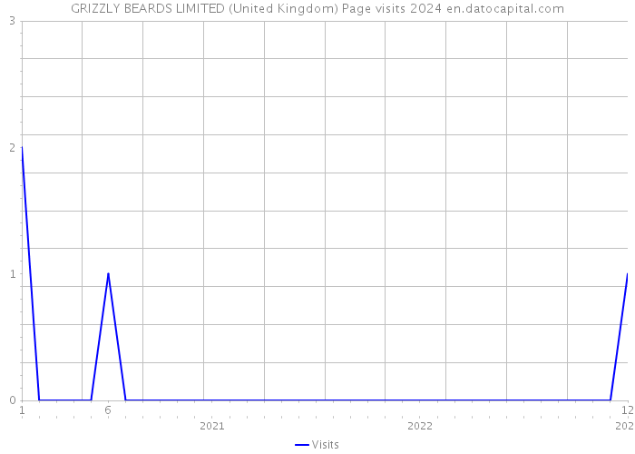 GRIZZLY BEARDS LIMITED (United Kingdom) Page visits 2024 