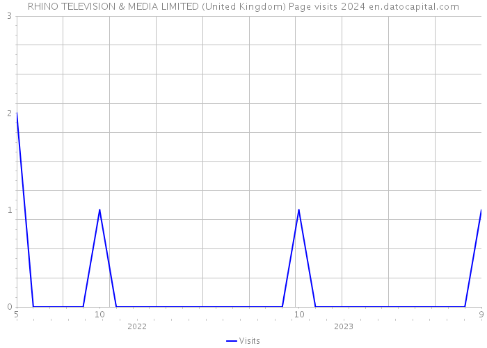 RHINO TELEVISION & MEDIA LIMITED (United Kingdom) Page visits 2024 