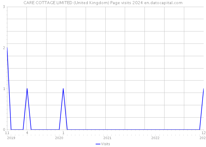 CARE COTTAGE LIMITED (United Kingdom) Page visits 2024 