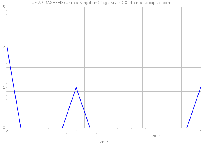 UMAR RASHEED (United Kingdom) Page visits 2024 