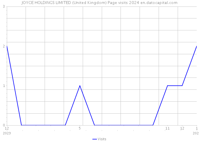 JOYCE HOLDINGS LIMITED (United Kingdom) Page visits 2024 