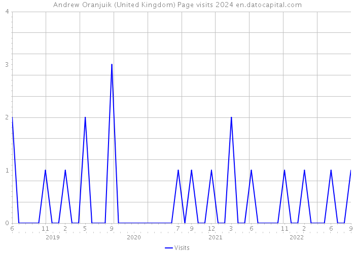 Andrew Oranjuik (United Kingdom) Page visits 2024 