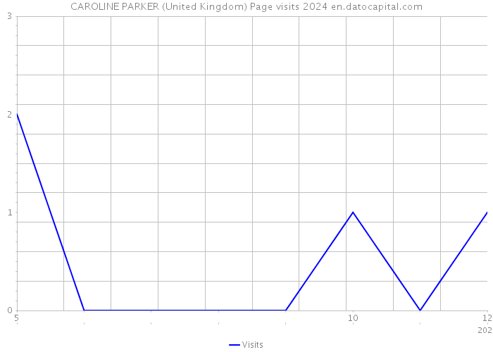 CAROLINE PARKER (United Kingdom) Page visits 2024 