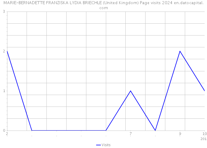 MARIE-BERNADETTE FRANZISKA LYDIA BRIECHLE (United Kingdom) Page visits 2024 