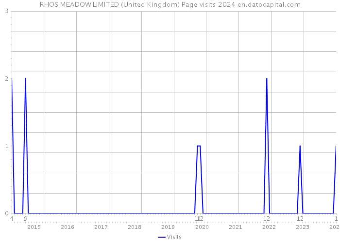 RHOS MEADOW LIMITED (United Kingdom) Page visits 2024 