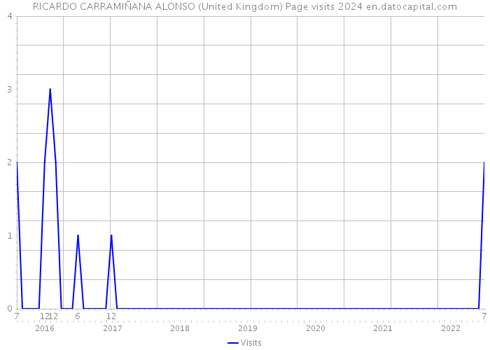 RICARDO CARRAMIÑANA ALONSO (United Kingdom) Page visits 2024 