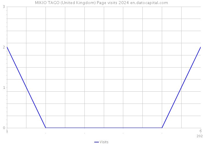 MIKIO TAGO (United Kingdom) Page visits 2024 