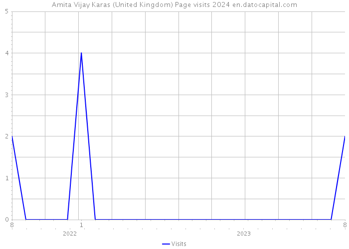 Amita Vijay Karas (United Kingdom) Page visits 2024 