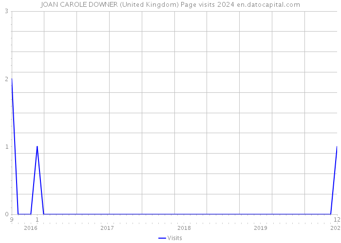 JOAN CAROLE DOWNER (United Kingdom) Page visits 2024 